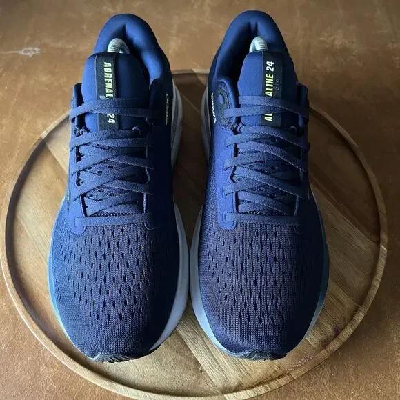 Brooks Adrenaline GTS 24 Supportive Men's 10 Blue Road Running Shoes Sneakers